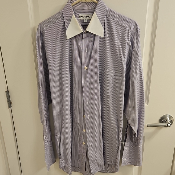 Bachrach Other - Bachrach Blue and White Dress Shirt
